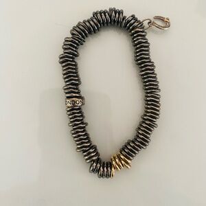 Links of London Rhodium and Gold Sweetie Bracelet with charm